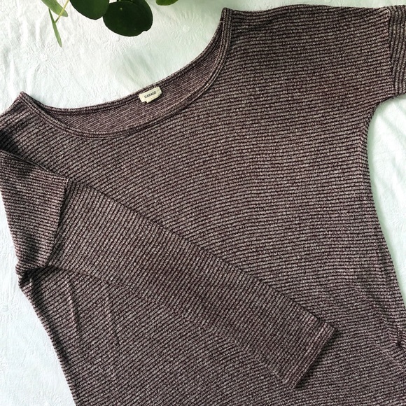 Maroon dolman long sleeve top - Picture 2 of 2